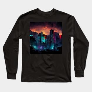 Cyberpunk Night City Long Sleeve T-Shirt